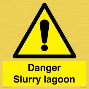 Danger Slurry lagoon